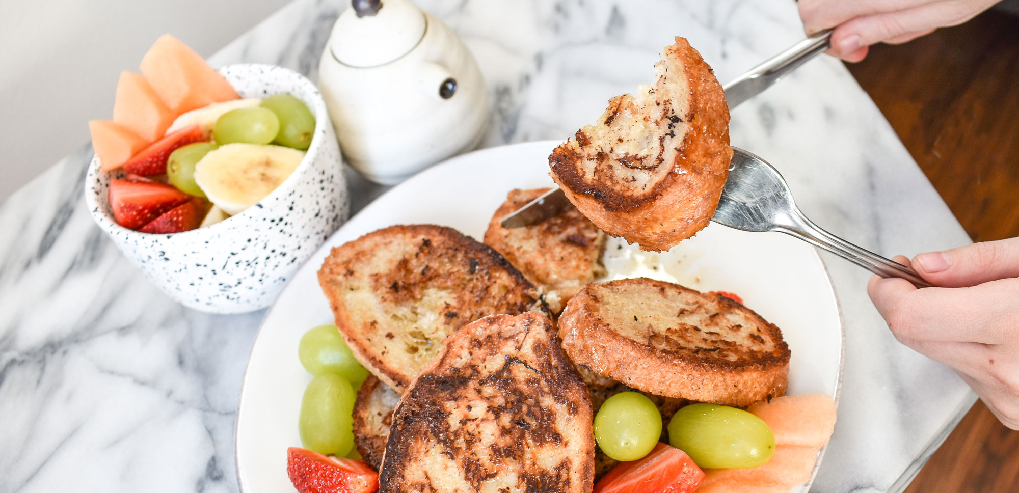 Smile Cafe Dairy and egg free French toast recipe for children with food allergies